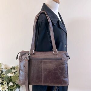 Spikes & Sparrow Leather Tote with Padded Tablet Compartment